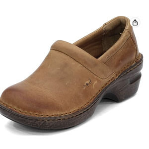 B.O.C Peggy Light Brown Slip On Clogs, 6.5, EU 37